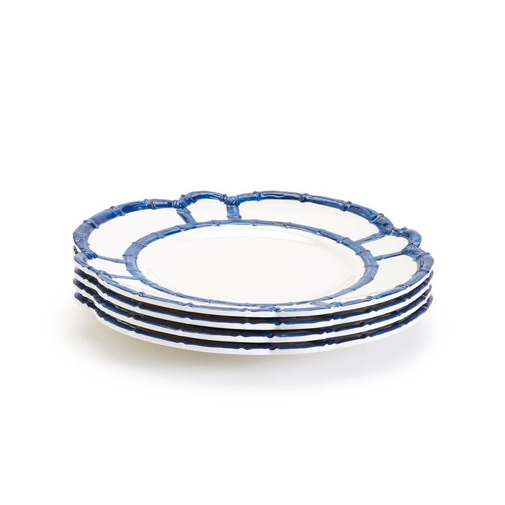 Bamboo Touch- Blue- Melamine- Dinner and  Salad Plate