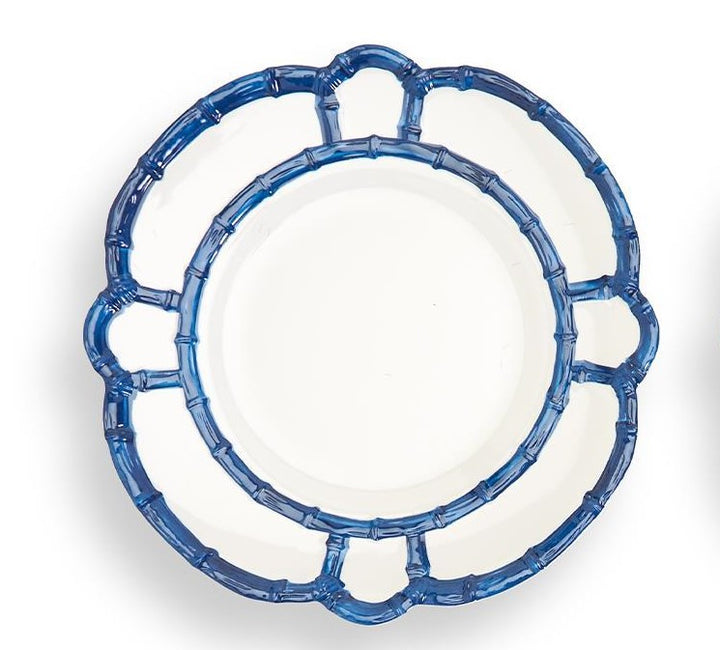 Bamboo Touch- Blue- Melamine- Dinner and  Salad Plate