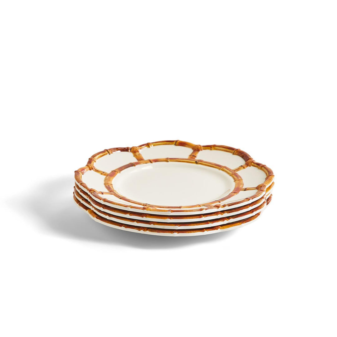 Bamboo Touch- Natural- Melamine- Dinner and  Salad Plate