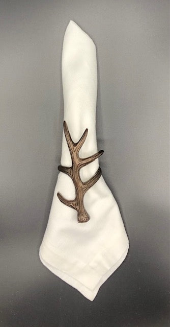 Bronze Antler Napkin Ring - Set of 12